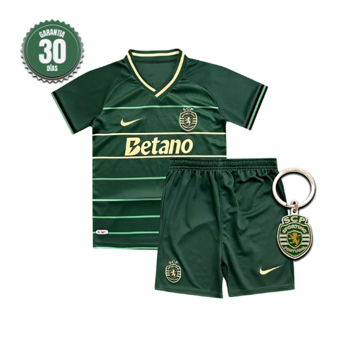 Conjunto Infantil Sporting Away 2024/25 - ÚLTIMAS UNIDADES! 🔥💚