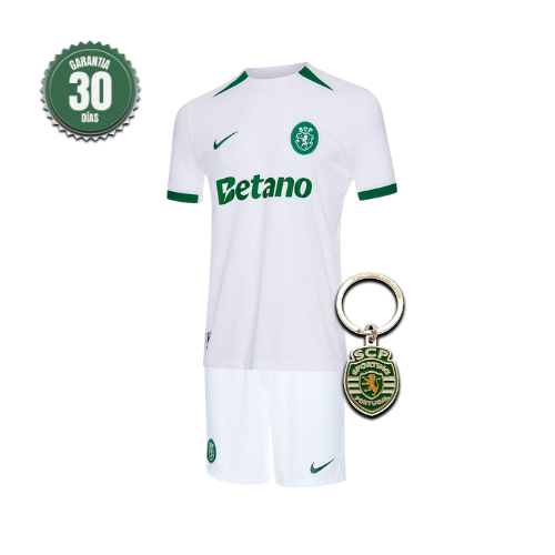 Conjunto Infantil Sporting Alternativa 2024/25 - ÚLTIMAS UNIDADES! 🔥💚