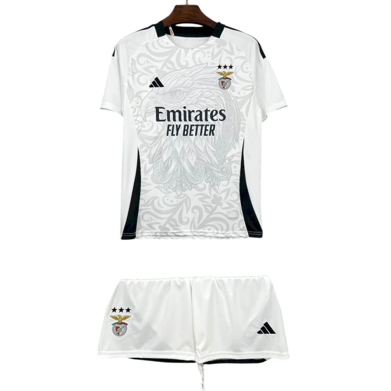 Conjunto Infantil Benfica Águia Branca 2025/26 - ÚLTIMAS UNIDADES! 🔥🦅