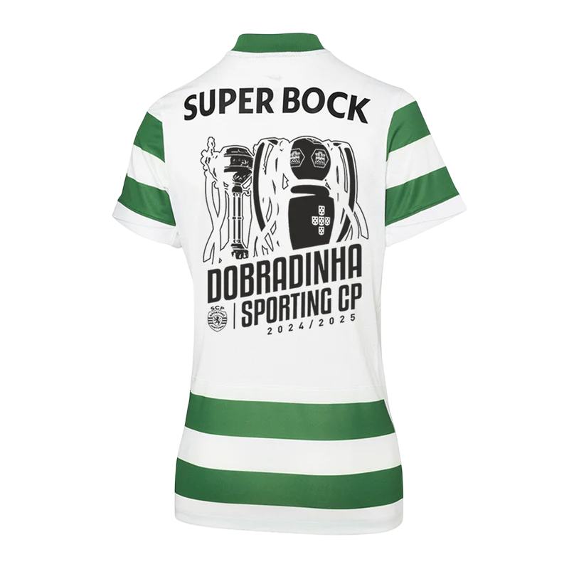 Camisola Feminina Sporting Principal BICAMPEÃO 2025/26 - LANÇAMENTO! 🦁🏆