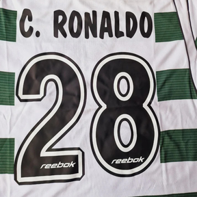 Camisola Sporting Manga Comprida Retro 2001/03 - Modelo Exclusivo!