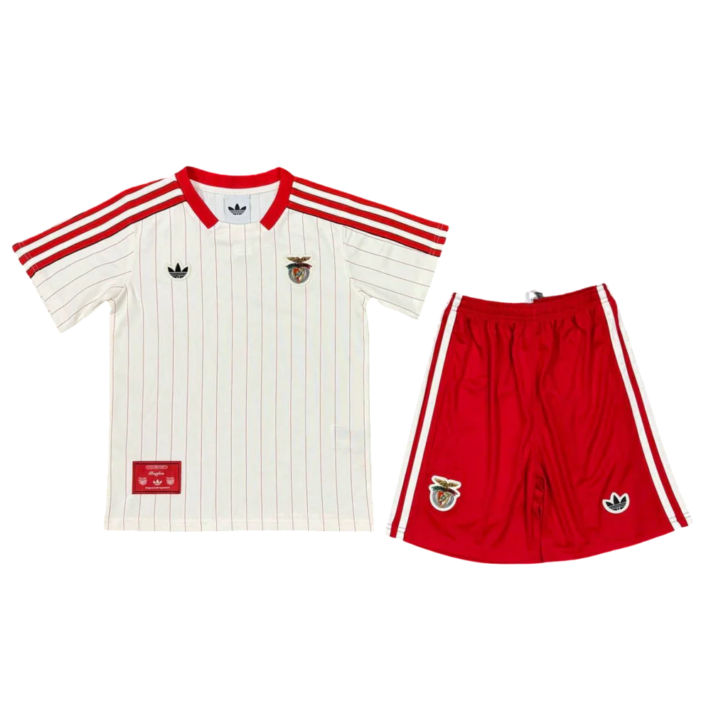 Conjunto Infantil Benfica x Adidas Originals 2025/26 - ÚLTIMAS UNIDADES! 🔥🦅