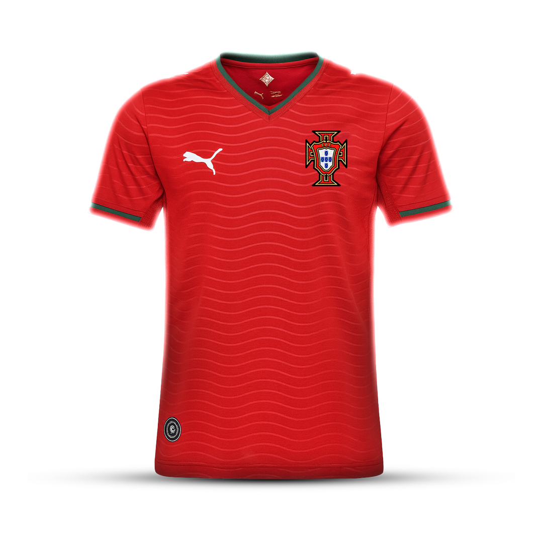 Camisola Seleção Portugal principal copa do mundo 2026 vermelha