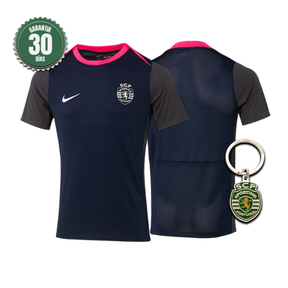 Camisola Sporting Treino Preta 2025/26 - ÚLTIMAS UNIDADES! 🔥💚