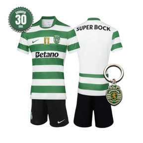 Conjunto Infantil Sporting Principal 2025/26 - LANÇAMENTO! 🔥💚
