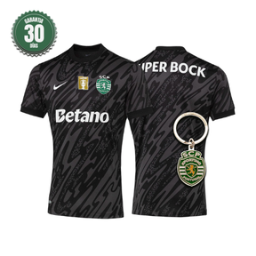 Camisola Sporting Guarda-Redes Preta 2025/26 - ÚLTIMAS UNIDADES! 🔥💚