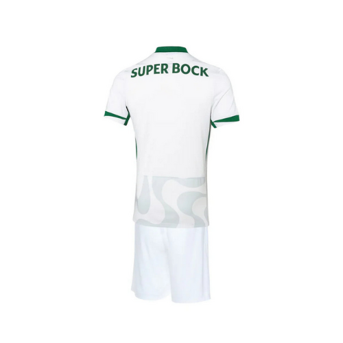 Conjunto Infantil Sporting Alternativa Branca 2025/26 - LANÇAMENTO! 🔥💚