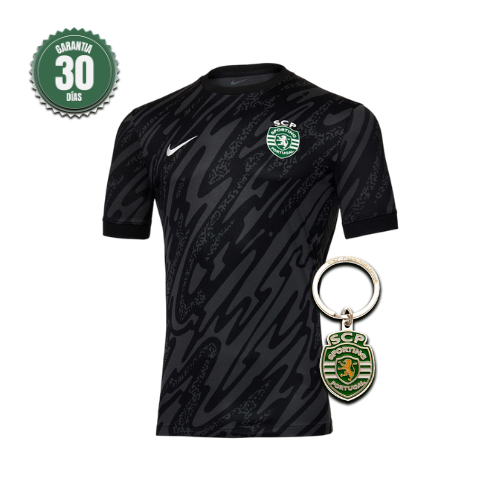 Camisola Sporting Guarda-Redes Preta 2024/25 - ÚLTIMAS UNIDADES! 🔥💚