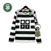 Camisola Sporting Manga Comprida Retro 2001/03 - Modelo Exclusivo!