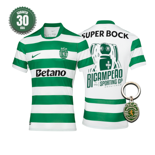Camisola Sporting Principal BICAMPEÃO 2025/26 - LANÇAMENTO! 🦁🏆