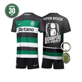 Conjunto Infantil Sporting Principal BICAMPEÃO 2024/25 - MODELO EXCLUSIVO! 🦁🏆