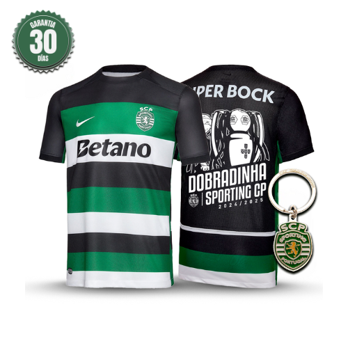 Camisola Sporting Principal DOBRADINHA 2024/25 - MODELO EXCLUSIVO! 🦁🏆🏆