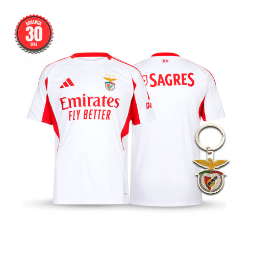 Camisola Benfica Alternativa Branca 2025/26 - ÚLTIMAS UNIDADES! 🔥🦅