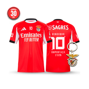 Camisola Benfica Principal Vencedor Supertaça 2025 - MODELO EXCLUSIVO! 🔥🦅