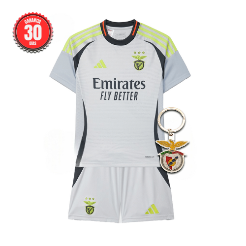 Conjunto Infantil Benfica Terceiro 2024/25 - ÚLTIMAS UNIDADES! 🔥🦅