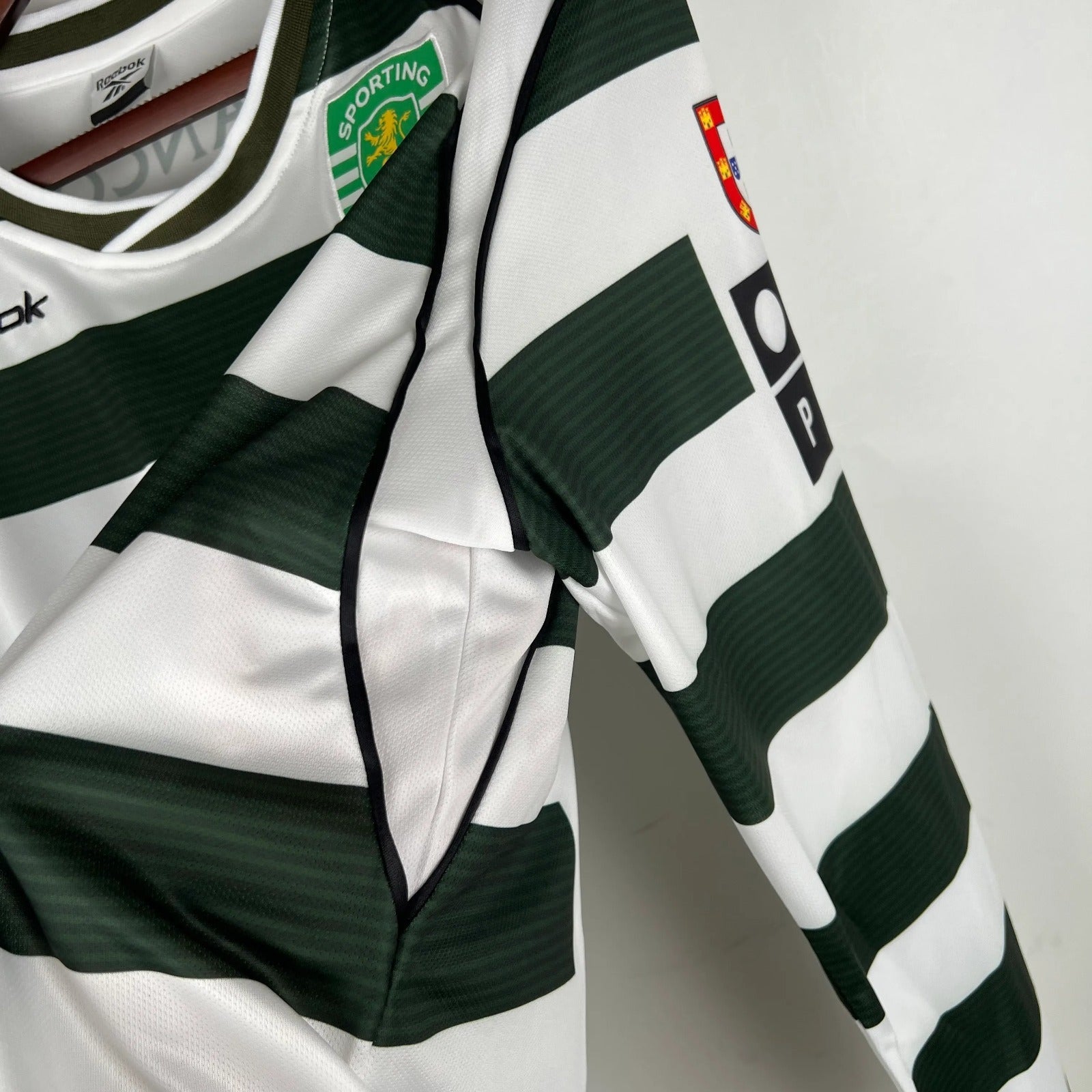 Camisola Sporting Manga Comprida Retro 2001/03 - Modelo Exclusivo!