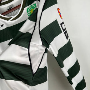 Camisola Sporting Manga Comprida Retro 2001/03 - Modelo Exclusivo!