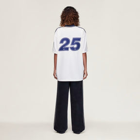 TOUR JACQUARD JERSEY WHITE AND BLUE