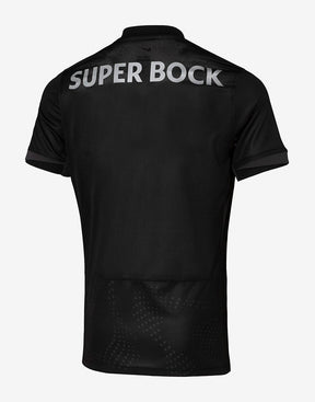 Conjunto Infantil Sporting Away Preta 2025/26 - LANÇAMENTO! 🔥💚