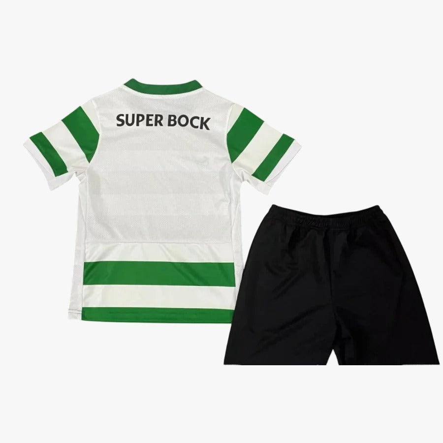 Conjunto Infantil Sporting Principal 2025/26 - LANÇAMENTO! 🔥💚