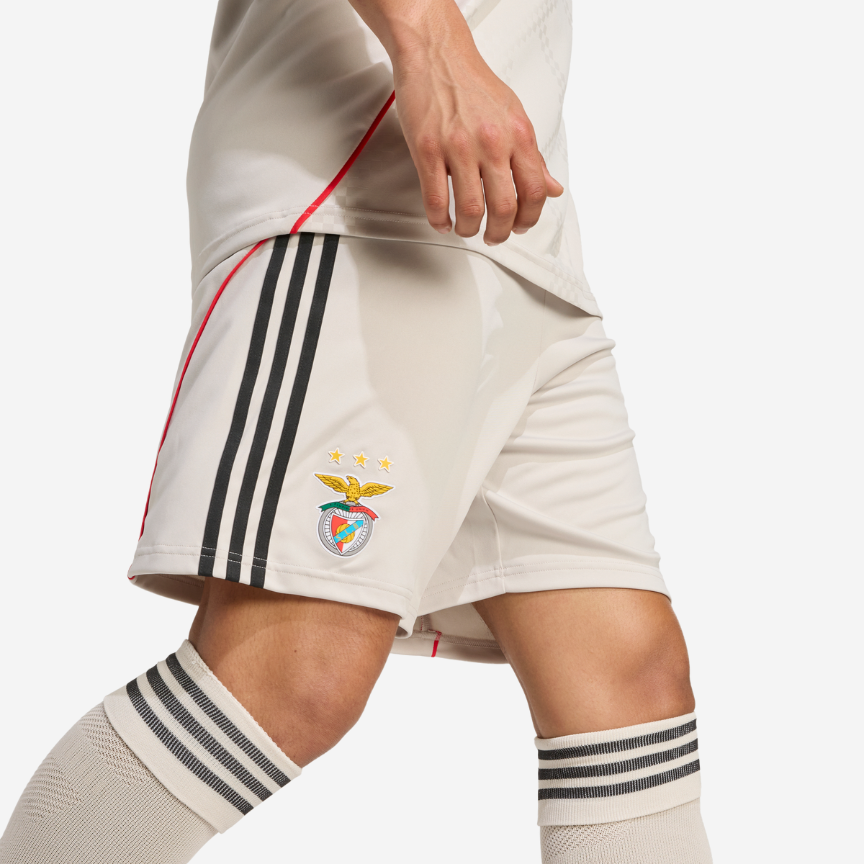 Calções Benfica Alternativos Beges 2025/26 - ÚLTIMAS UNIDADES! 🔥🦅