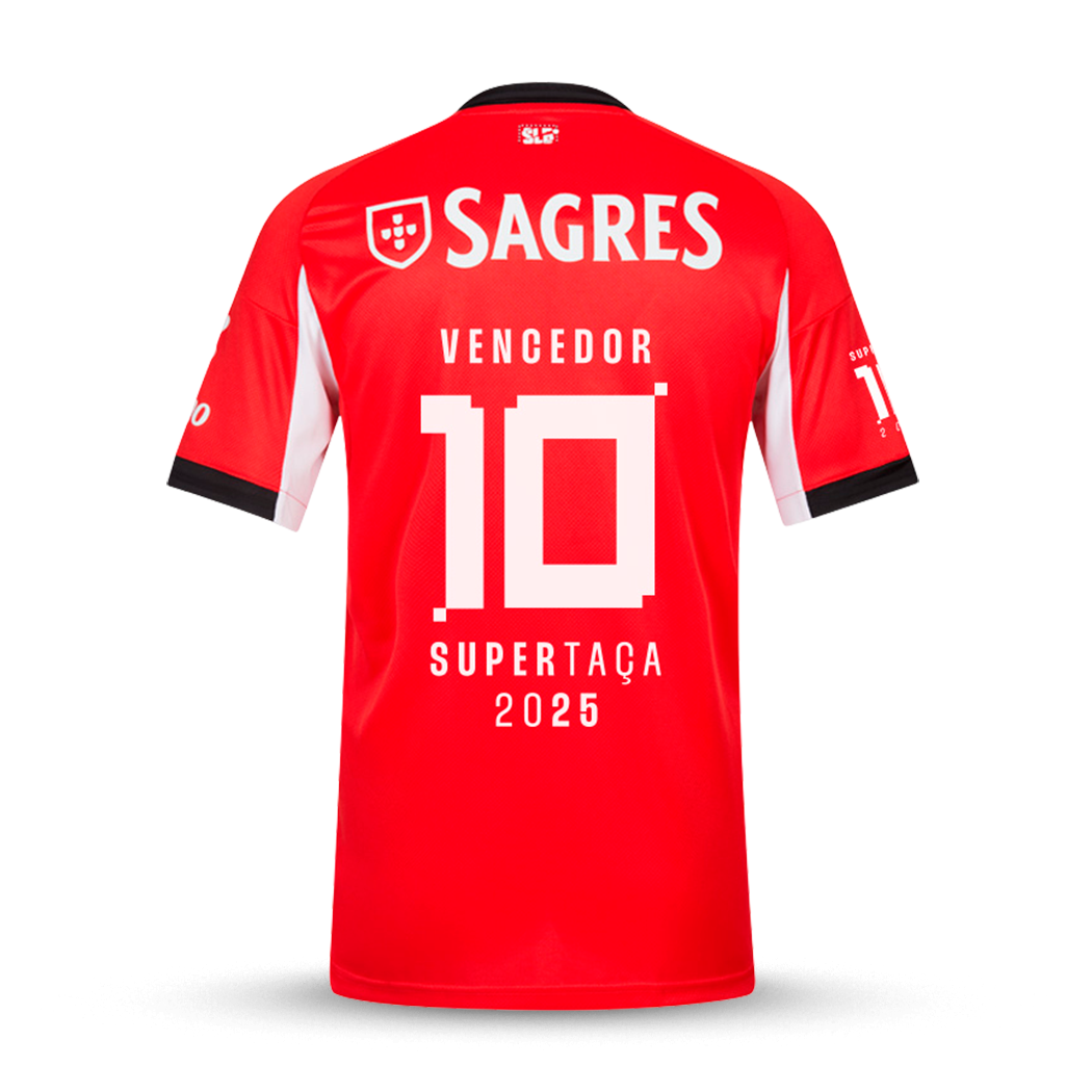 Camisola Benfica Principal Vencedor Supertaça 2025 - MODELO EXCLUSIVO! 🔥🦅