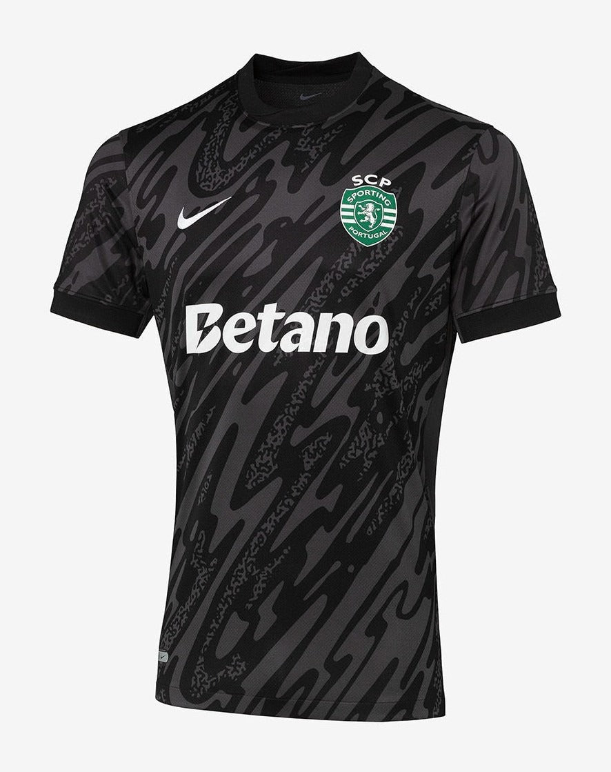 Camisola Sporting Guarda-Redes Preta 2025/26 - ÚLTIMAS UNIDADES! 🔥💚