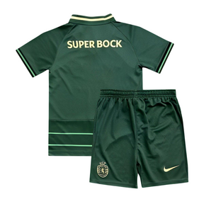 Conjunto Infantil Sporting Away 2024/25 - ÚLTIMAS UNIDADES! 🔥💚