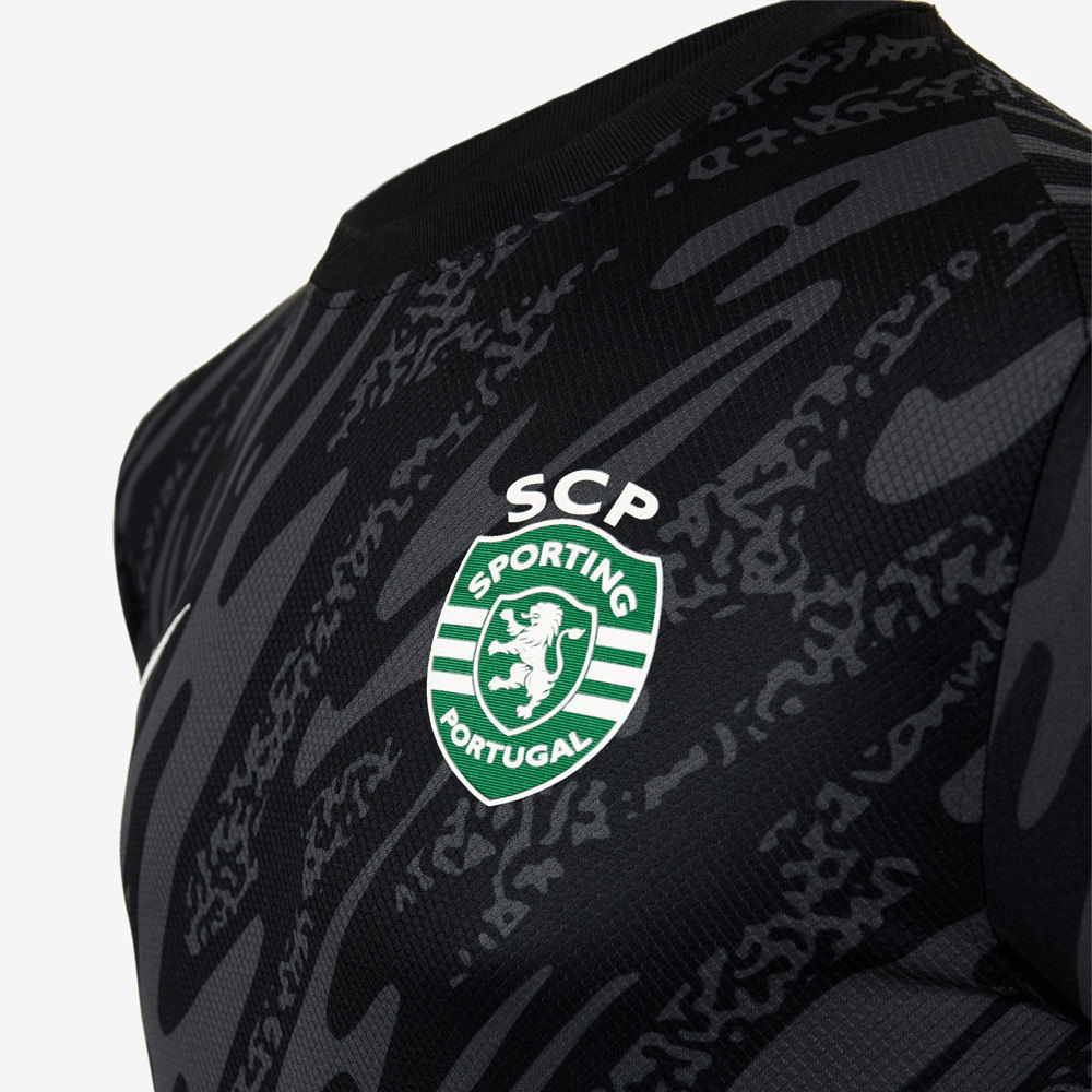 Camisola Sporting Guarda-Redes Preta 2024/25 - ÚLTIMAS UNIDADES! 🔥💚